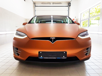 Tesla Model X Matte Metallic Brown