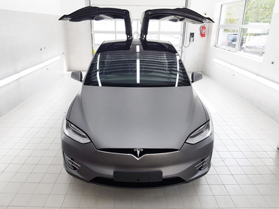 Tesla Model X Matte Metallic Charcoal